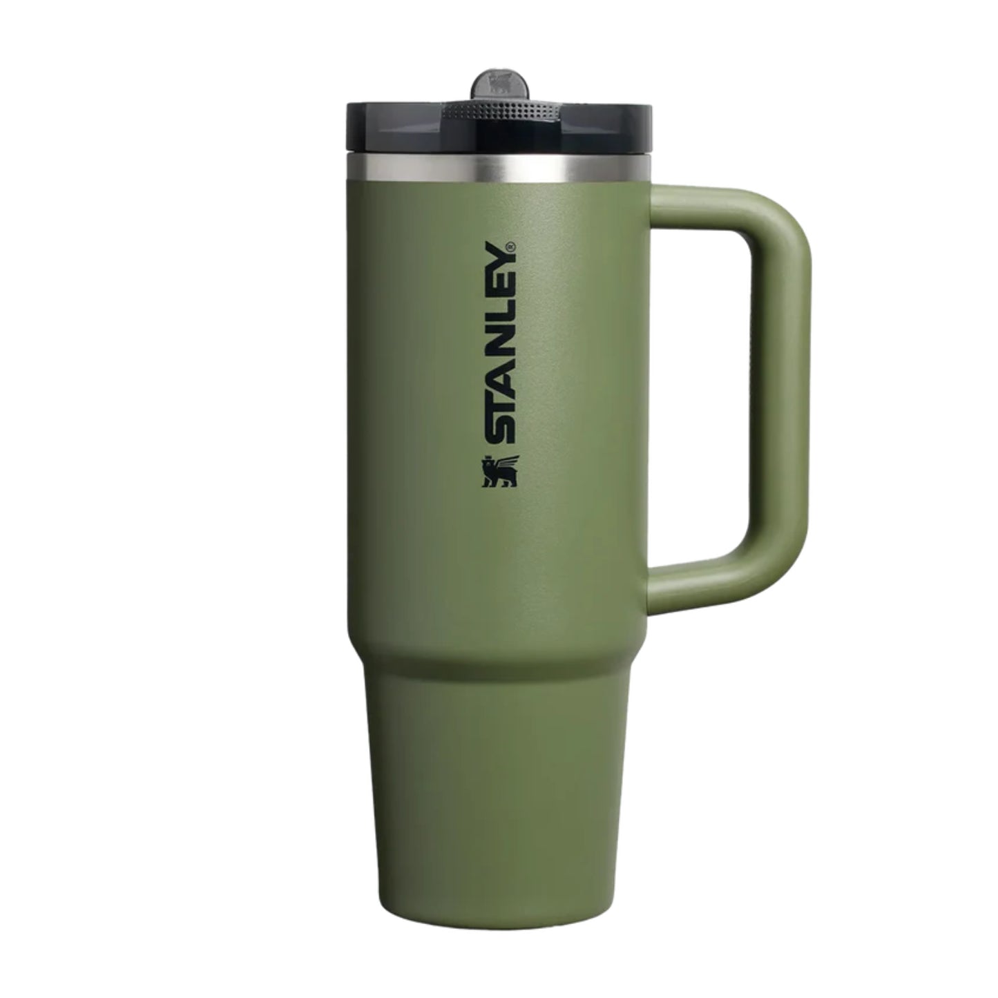 Vaso Stanley Quencher ProTour 30oz en color verde con tapa y asa para mantener bebidas frías
