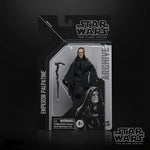 Figura Emperor Palpatine Star Wars, negro, en empaque, colección de acción.