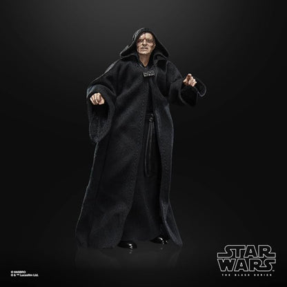 Figura Star Wars, Palpatine en túnica negra, en vista frontal