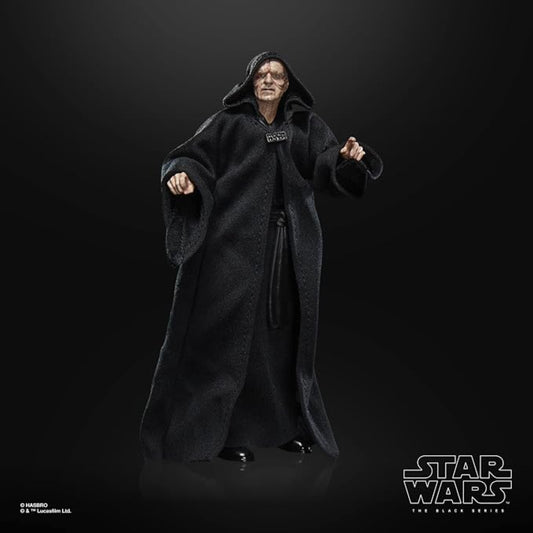 Figura Star Wars, Palpatine en túnica negra, en vista frontal