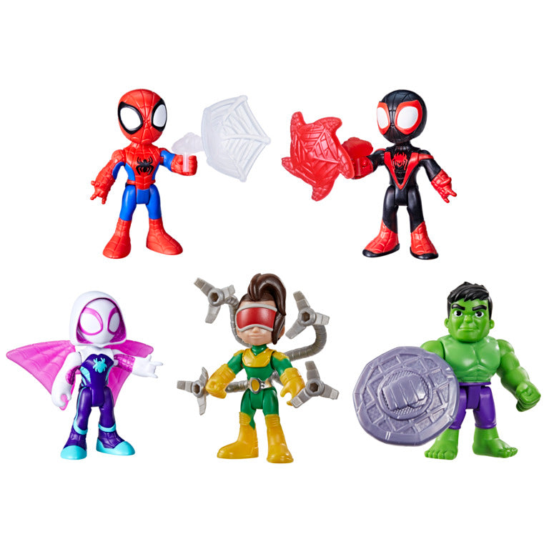 Figuras de acción Marvel, Spider-Man y Hulk, juguetes para niños