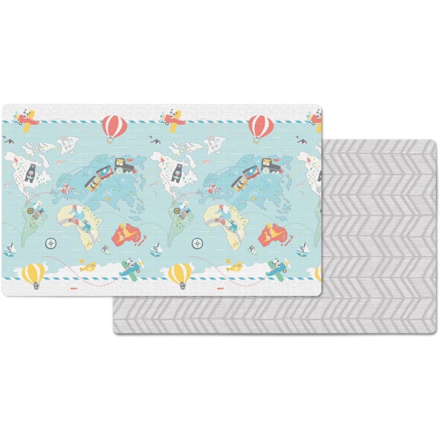 Alfombrilla SKIP*HOP con mapa colorido, reversible, ideal para juegos infantiles