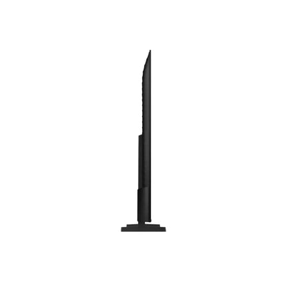 Televisor 75 pulgadas Samsung vista lateral en color negro