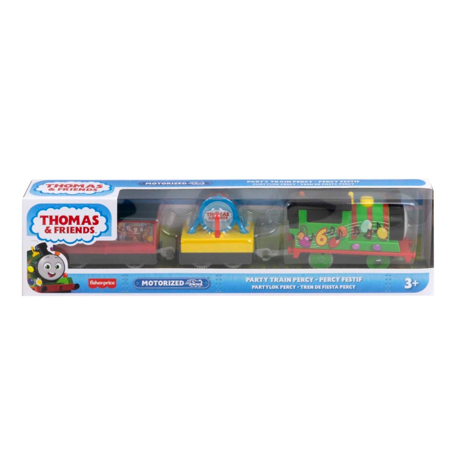 Tren motorizado Thomas y sus amigos, Percy Fiesta, colorido y divertido para niños mayores de 3 años