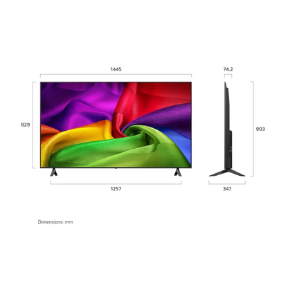 Smart TV LG NANO UHD 4K AI ThinQ 65" 65NU830BPSA