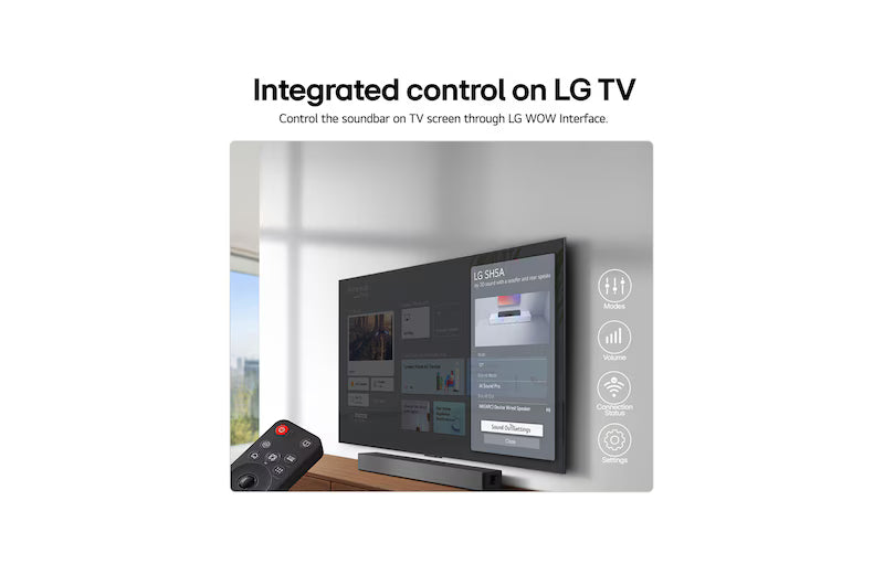 Barra de Sonido LG SH5A 4.1 Canales 600W – Smart Sound & Bluetooth