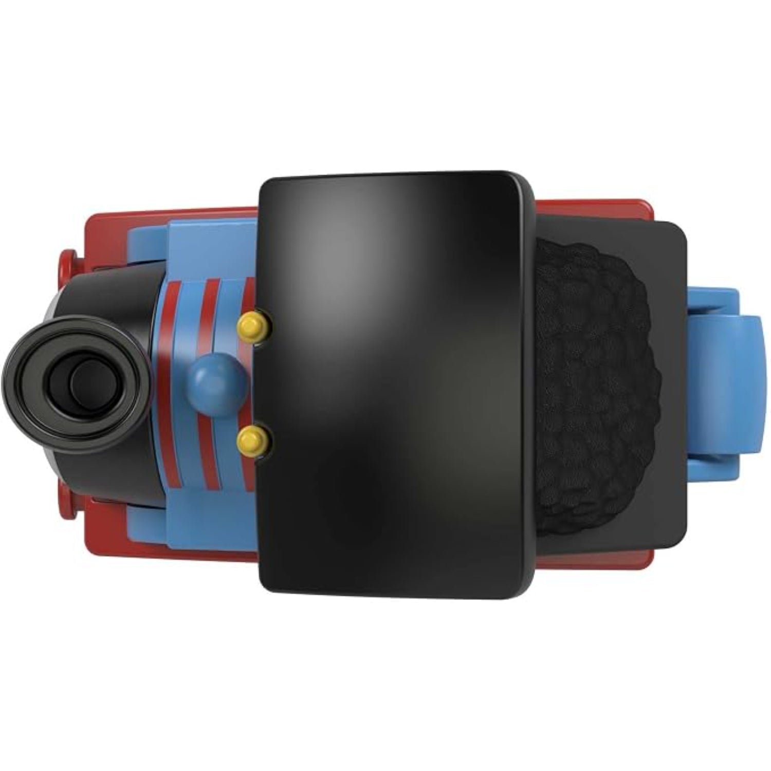 Tren azul y rojo de Mattel, vista superior para juegos creativos