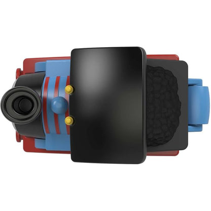 Tren azul y rojo de Mattel, vista superior para juegos creativos