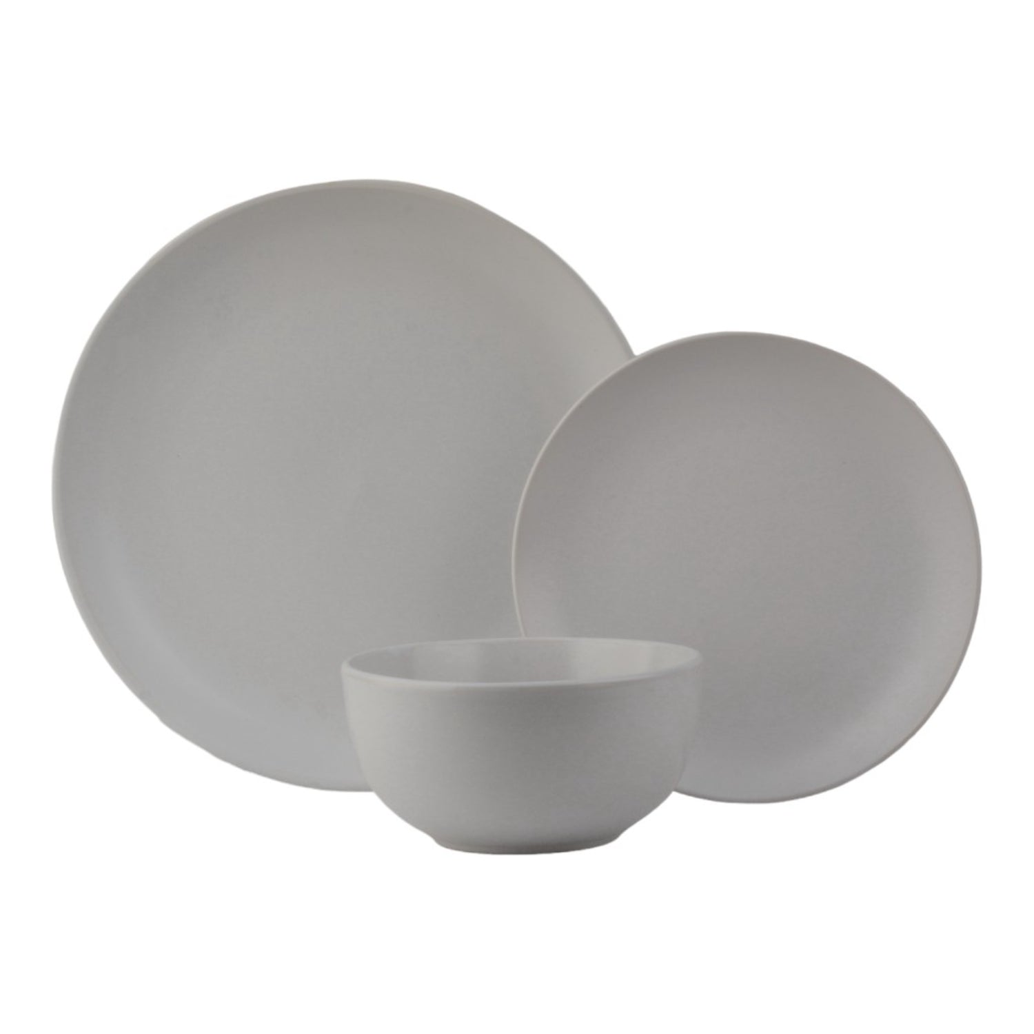 vajilla blanca, platos y tazón, mesa elegante