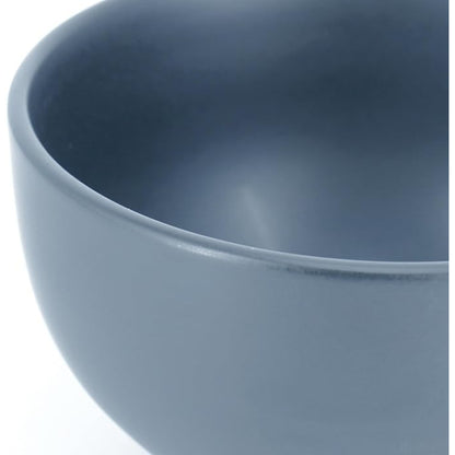 Vajilla de cerámica azul oscuro, tazón profundo, ideal para servir comidas