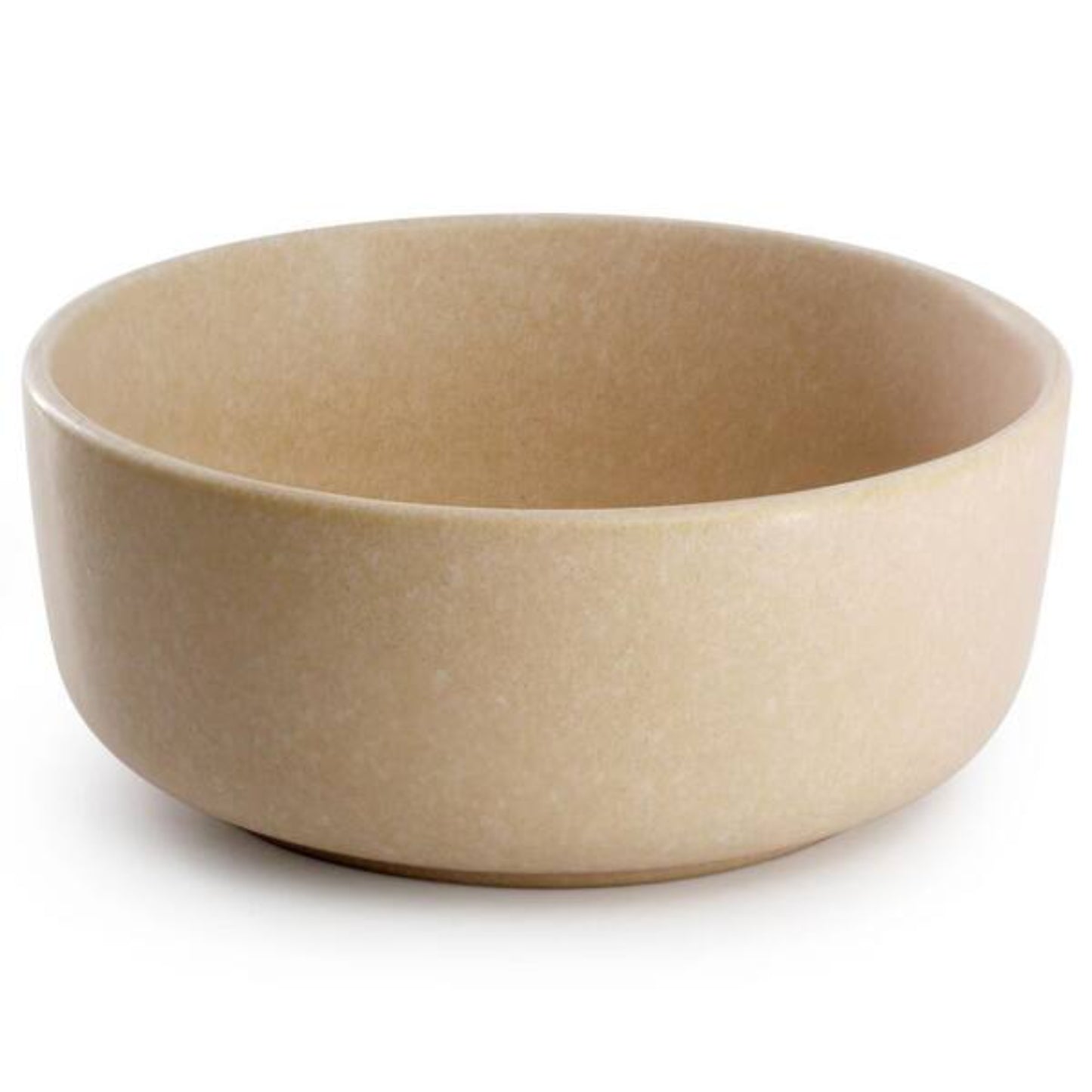 tazón grande beige de cerámica, vajilla para servir en casa