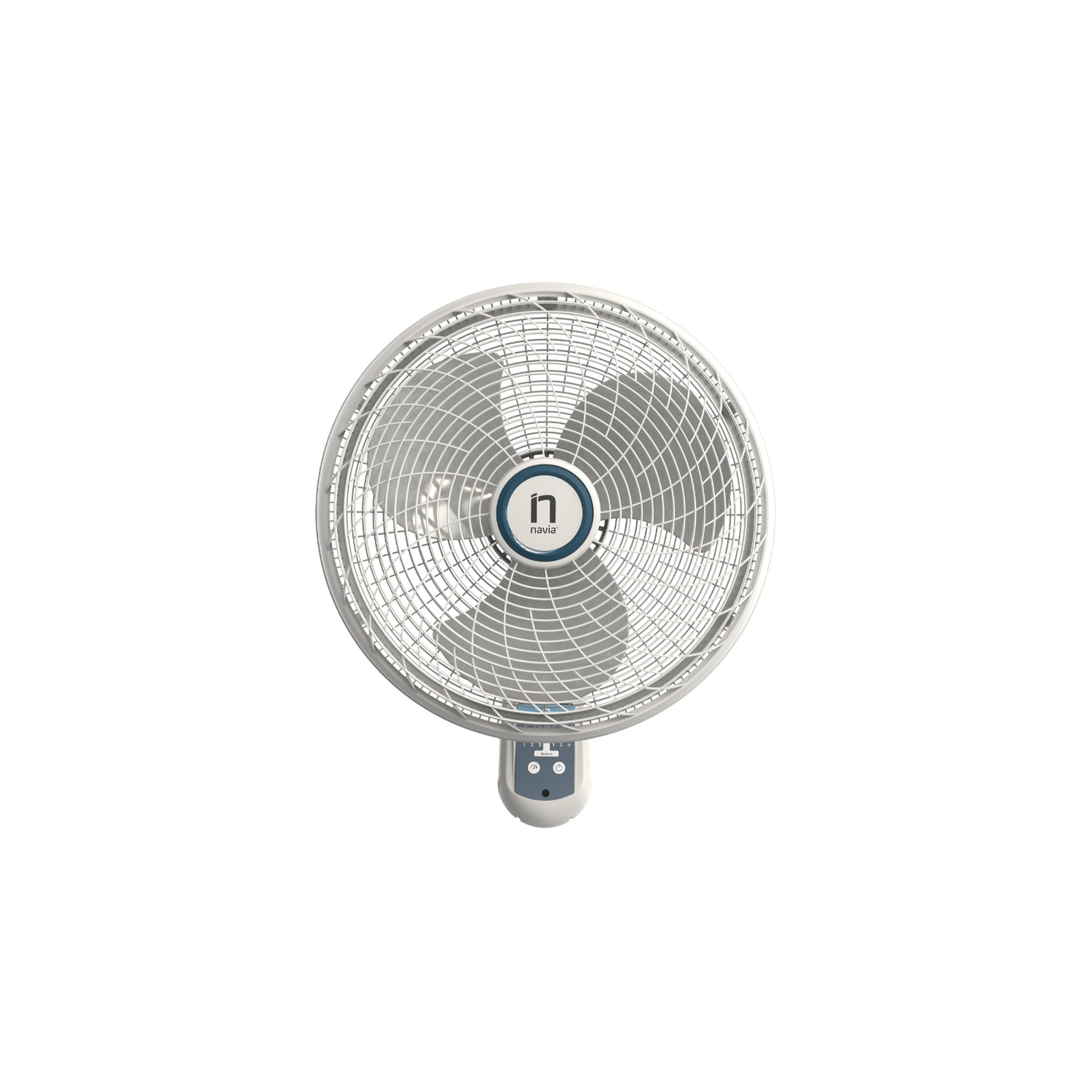 ventilador blanco frontal, ideal para habitaciones y espacios cerrados