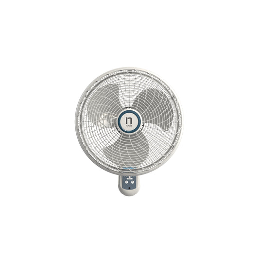 ventilador blanco frontal, ideal para habitaciones y espacios cerrados