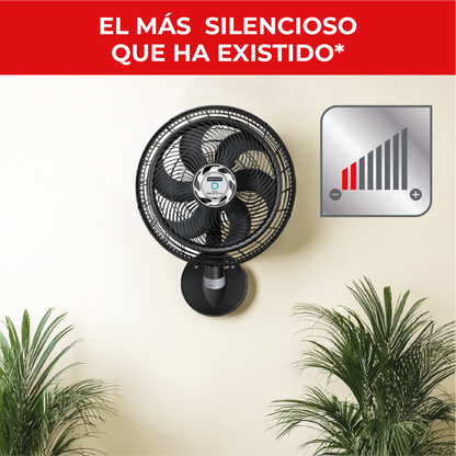 Ventilador pedestal 18 pulgadas SAMURAI montado en pared con diseño silencioso y control de velocidad ajustable