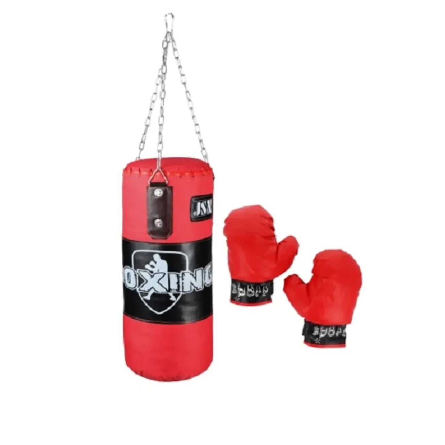 Set de Boxeo Infantil Grande con Guantes y Saco - Modelo N802A