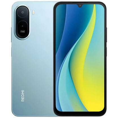 Xiaomi Redmi azul, vista frontal, smartphone moderno y elegante