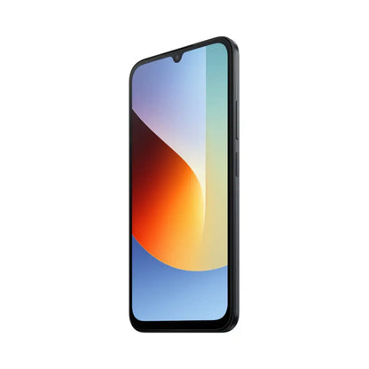 Smartphone Xiaomi negro, vista lateral, pantalla brillante y diseño moderno