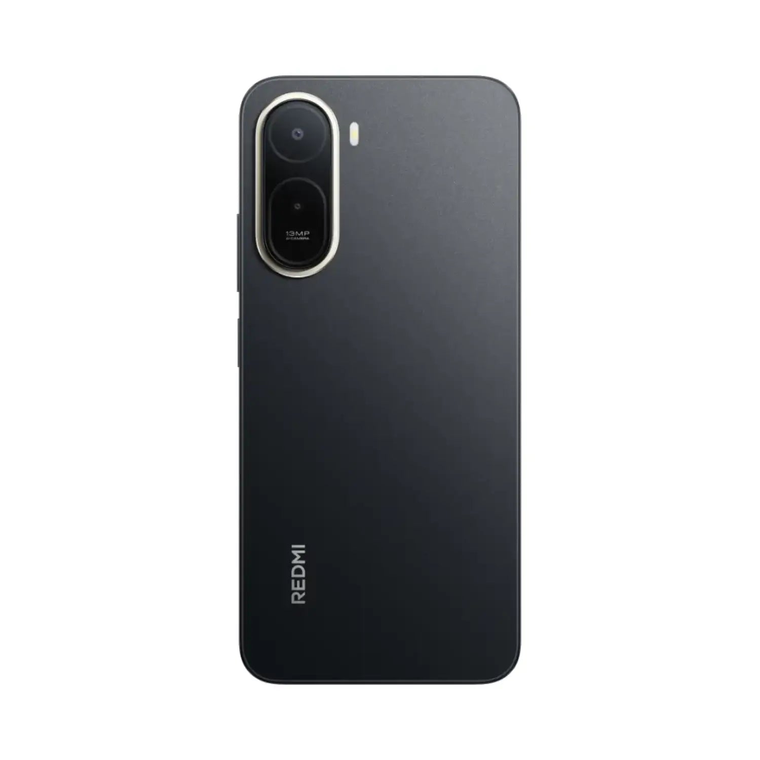 Xiaomi Redmi negro, vista posterior del teléfono inteligente